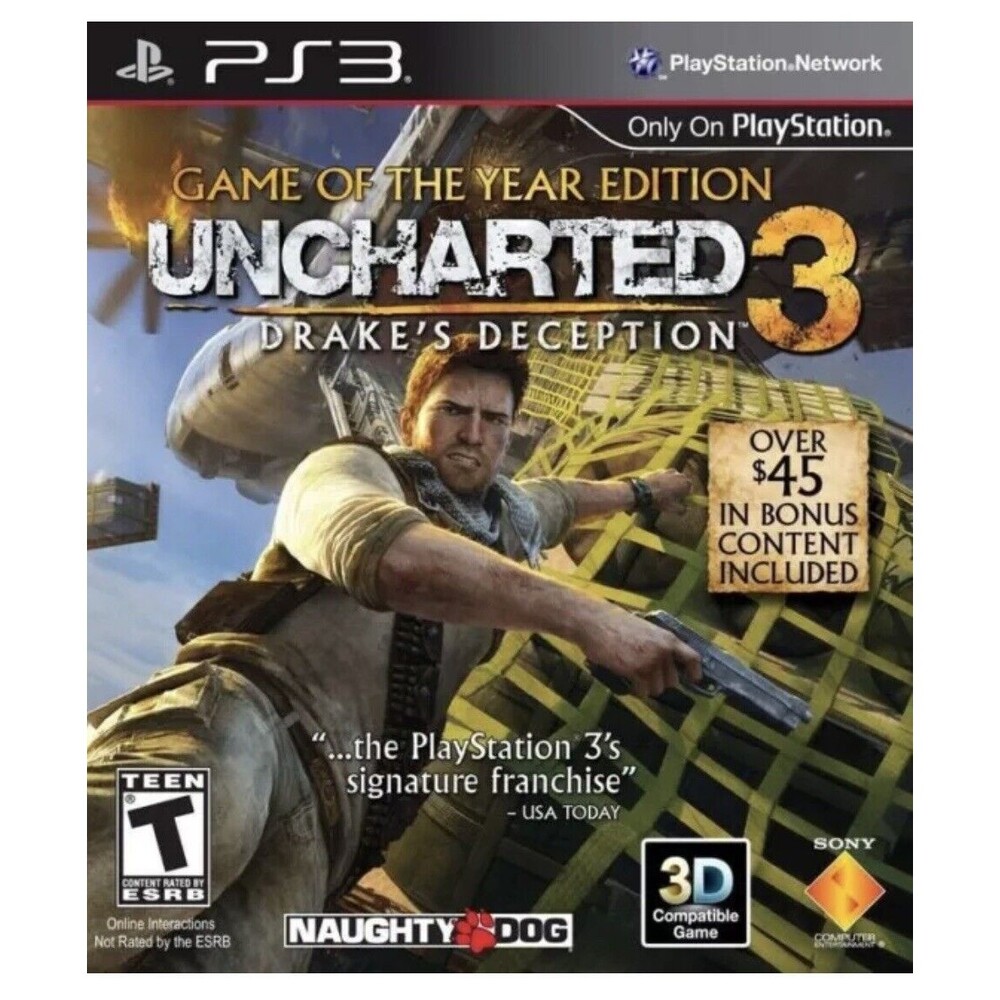 Uncharted 3 Drake’s Deception Game Or The Year Edition For PlayStation 3